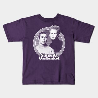 Simon & Garfunkel /// Retro Fan Art Design Kids T-Shirt